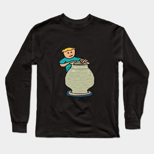 Pottery Making Long Sleeve T-Shirt